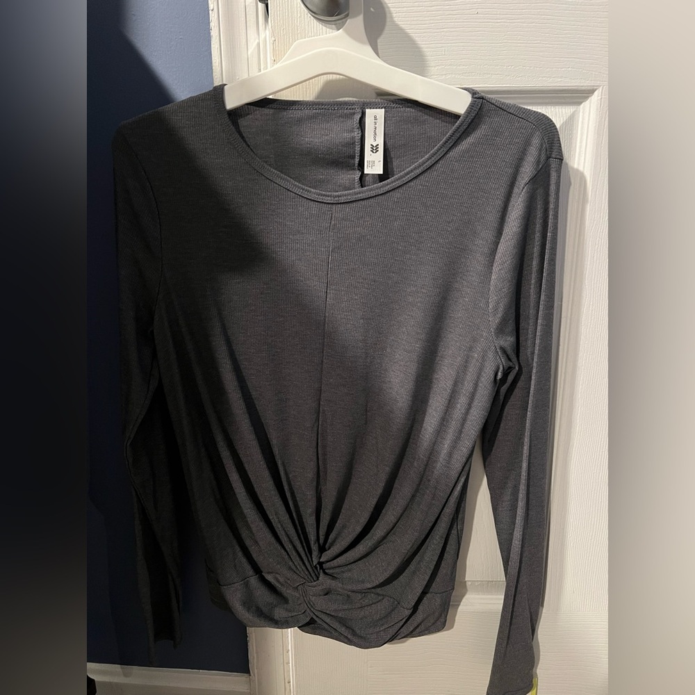 Grey long sleeved shirt